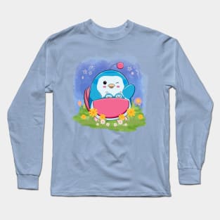 Chickapeep with background- Coexistence Webcomic Long Sleeve T-Shirt